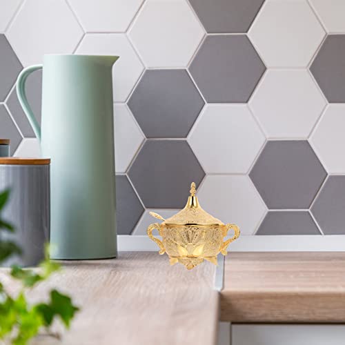 Yardwe Caixa De 1 Unidade Pote De Especiarias Porta Tempero Jarra Tempero Esculpido Recipiente De Sa