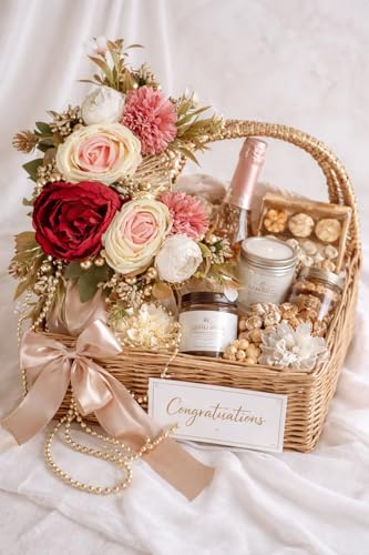 Image of SATYAM KRAFT 1 Bunch Handmade Artificial Ball Flower Brooch for Hamper Decoration, Trousseau Packing, Wedding, Engagement, Gift Wrapping, DIY Craft & Saree Accessories (Big Bunch, Multi)