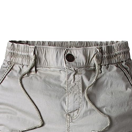 Mens Fashion Drawstring Joggers Pants Outdoor Casual Hiking Athletic Cargo Trousers Side Flap Pockets2