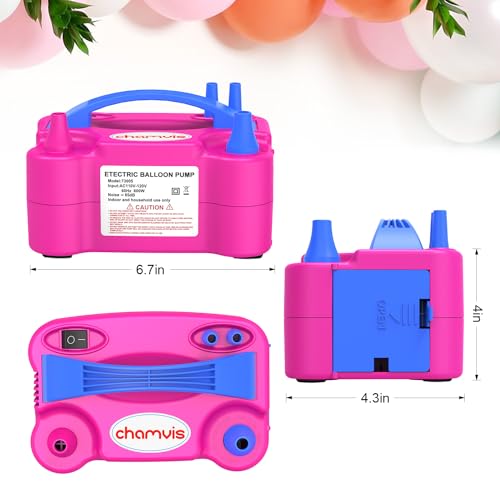 Image of chamvis Balloon Pump Electric, Balloon Air Pump Inflate Pump for Balloons: Blower Machine for Fast and Easy Filling Balloons