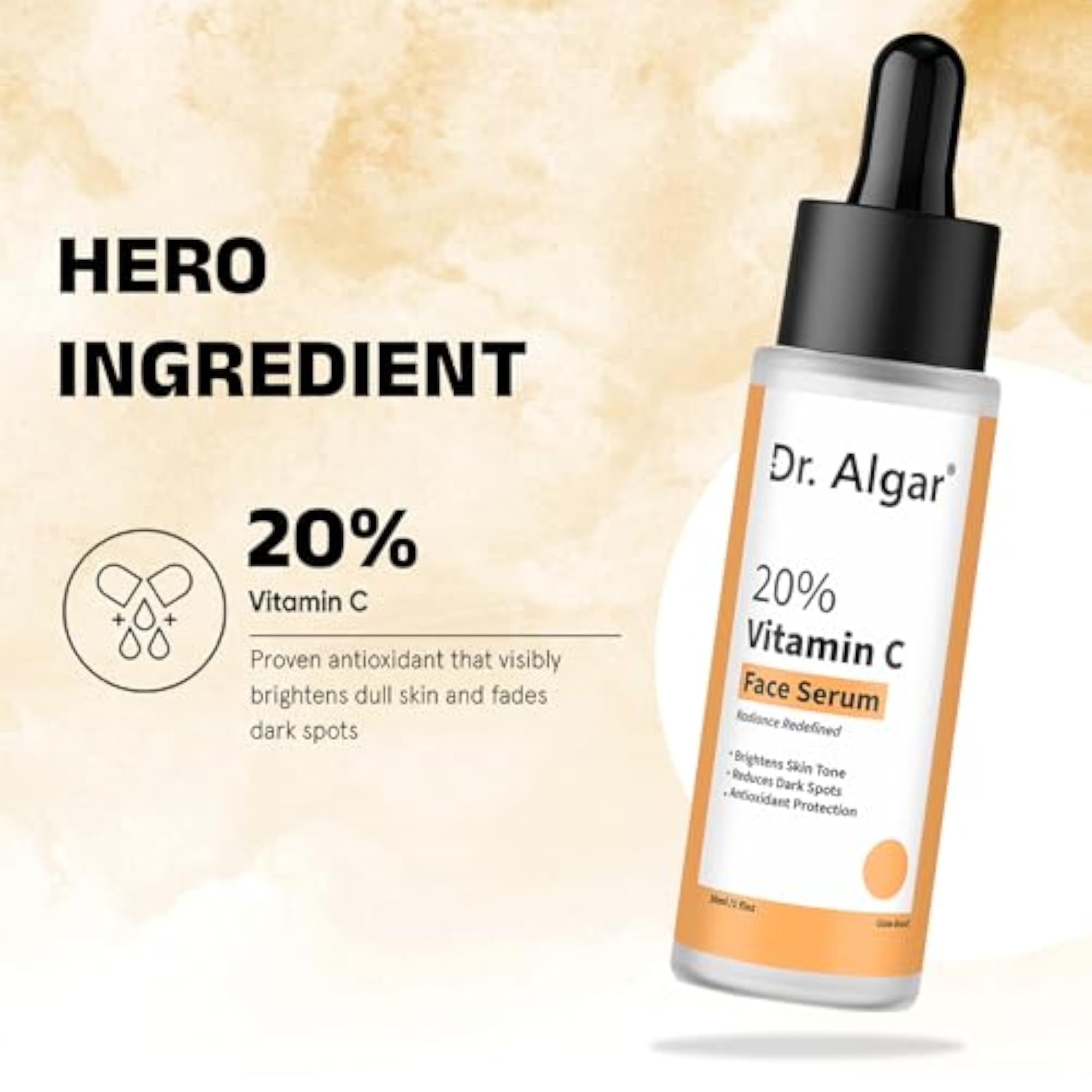 Brightening Knee Roll On and Vitamin C Face Serum Combo