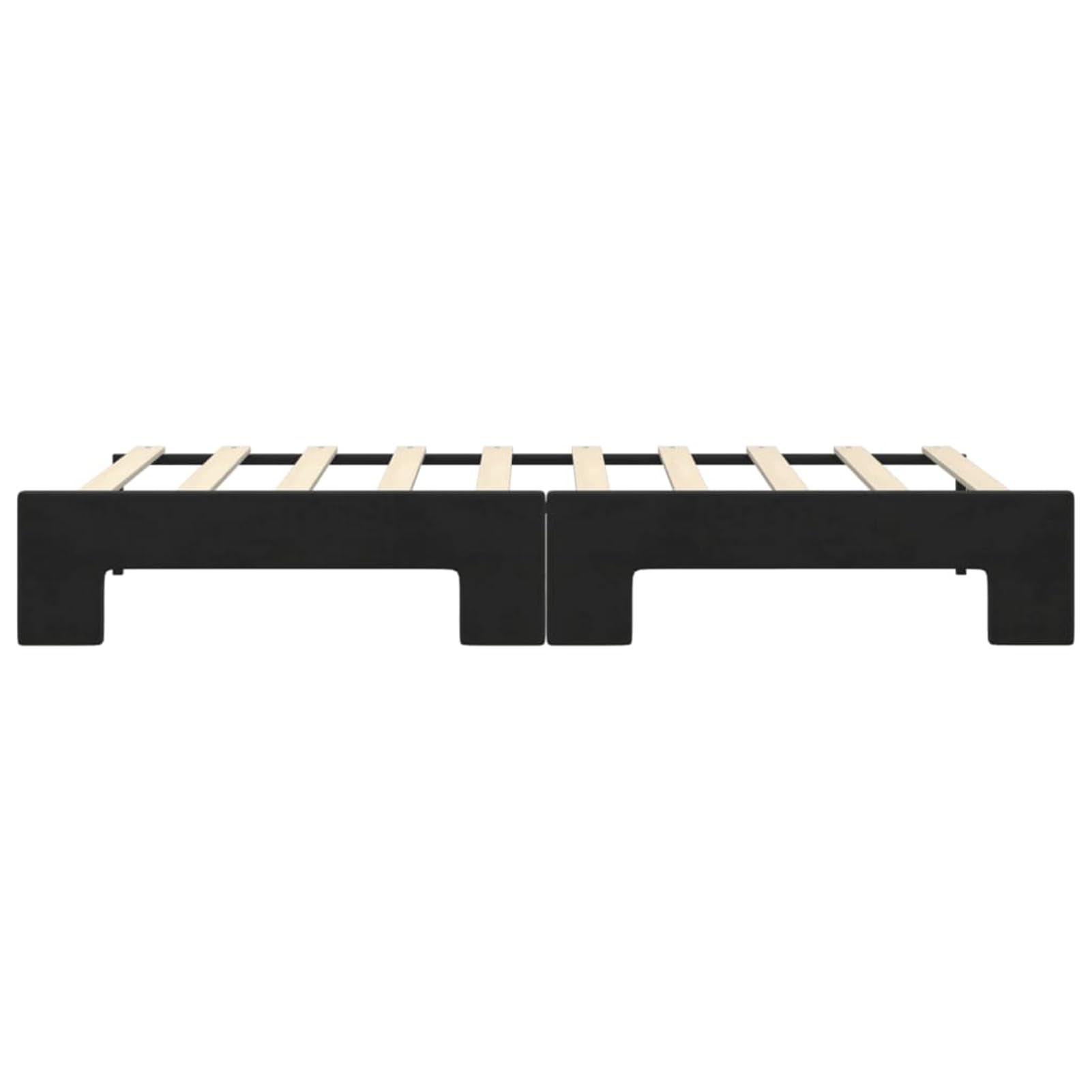 ATOMSTACK MAKER Letto estraibile nero, 90 x 190 cm, divano letto 2 in 1 in velluto (100% poliestere), struttura in legno e metallo, ideale per camera da letto o ospiti, design moderno e minimalista