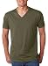 Next Level Apparel 6240 Mens Premium CVC V-Neck Tee - Military Green44; Extra Large