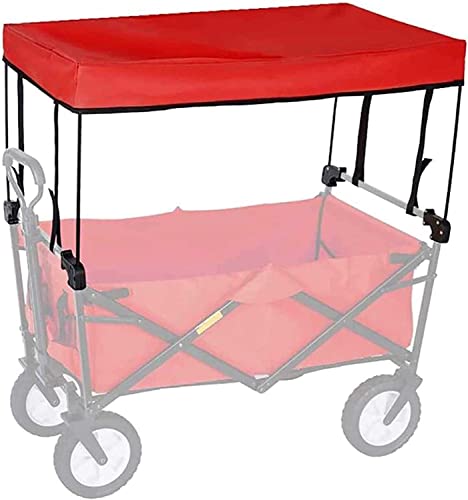 Auvent pliable pour chariot de transport portable idéal pour ombrager le jardin extérieur