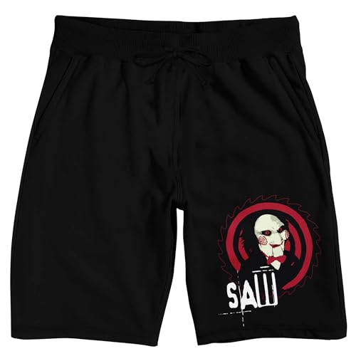 Bioworld Saw Jigsaw Bullseye Men's Black Sleep Pajama Shorts