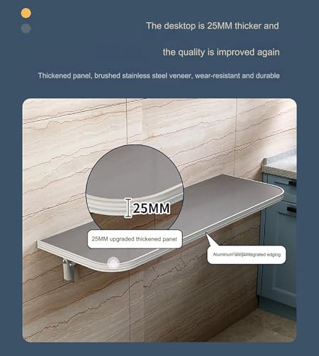 Table murale pliable pour petits espaces étroits et cuisine encombrée