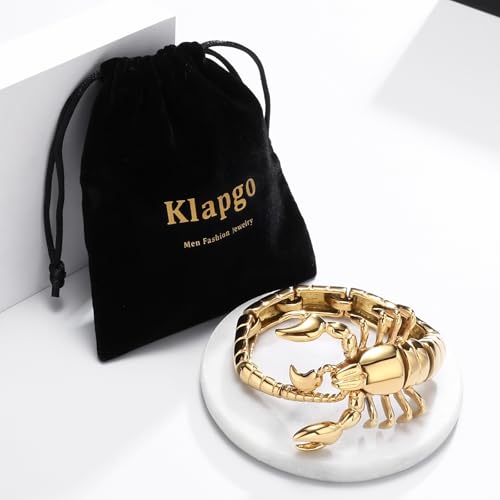 Pulsera de hombre estilo punk vintage acero inoxidable oro miniatura 6