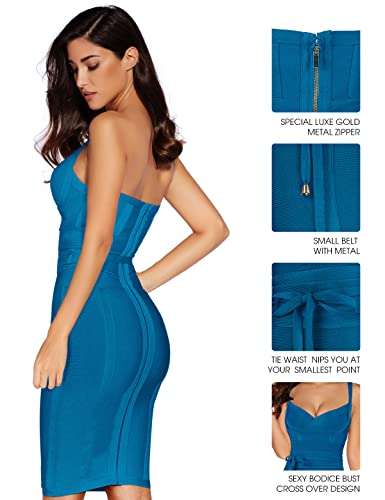 Image of meilun Womens Rayon Belt Detail Bandage Bodycon Party Dress