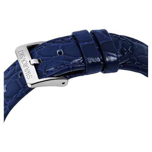 Swarovski Octea Moon Watch, Swiss Made, Moon, Leather Strap, Blue, Stainless Steel by Swarovski - Used condition - Image 7
