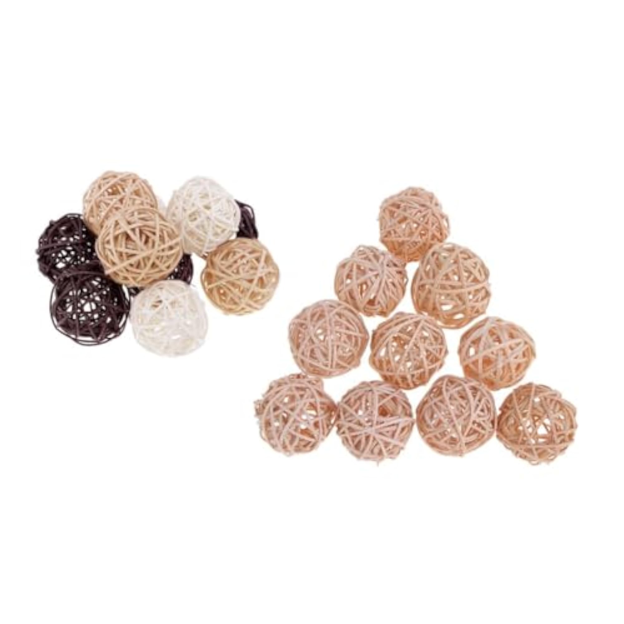 Wicker Rattan Ball Twig Orbs for DIY Ornaments