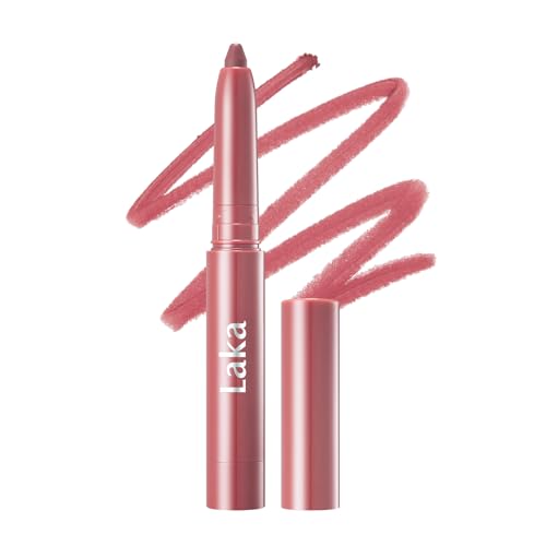 Laka Lip Liner, Pink Lip Liner, Rich Cream Glide Texture, Semi-Matte Finish for Shaping Lips, Smooth Application, K-Beauty​, Korean Makeup, 0.02oz, #04 Rosy Talk