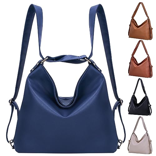 Bestash Damen Rucksack Leder,Handtasche Rucksack...