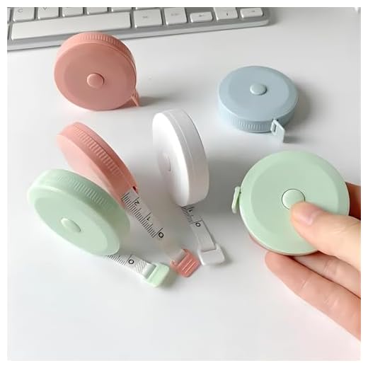 4Pcs Mini Retractable Tape Measure for Body (60-inch 1.5 Meter), Tailor Sewing Medical Craft Cloth Fabric, Flexible Small Pocket Size
