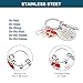Imagen de TMZELOA Set 2 llaveros enfermera de acero inoxidable