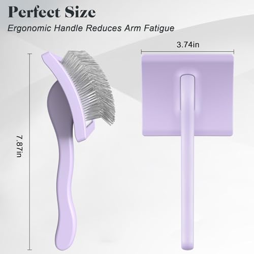 image for Saccison 2PCS Slicker Brush for Dogs & Pet Comb,Professional Dog Groom