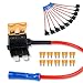 Nilight 50039R 10Pack Holder 10 Pack 12V Add-a-Circuit TAP Adapter with 5 Amp Standard APR ATO ATC Blade Fuse Set for Cars Trucks Boats,2 Years Warranty