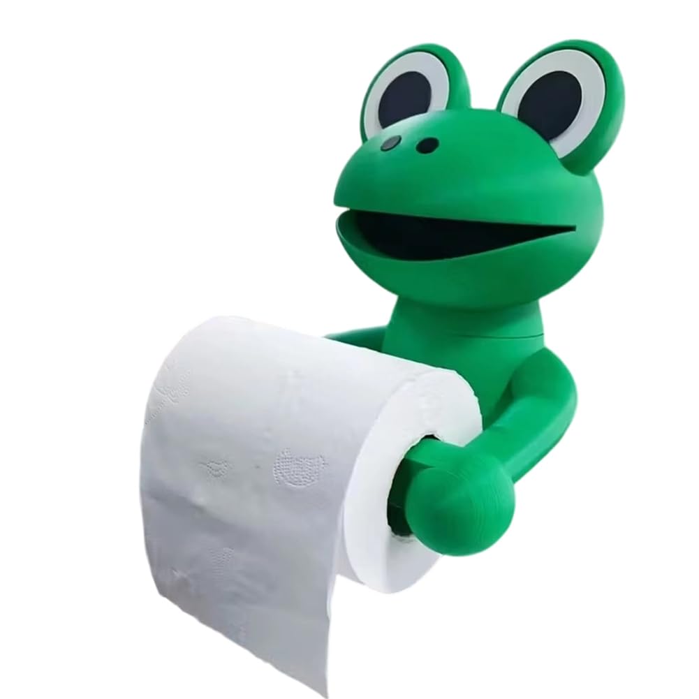 UDSKNV[KSL Cute Frog Tissue Holder Box, Frog-Shaped Toilet Paper Dispenser Plastic Paper Towel Storage Organizer Home Decor