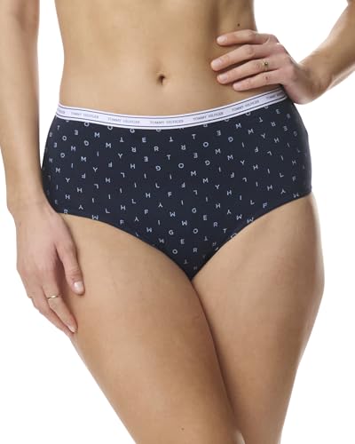 Tommy Hilfiger Women's Classic Cotton Brief Underwear with Logo Waistband 5-Pack2