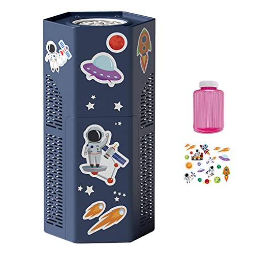 花火シャボン玉マシン、シャボン玉 電動、音楽とカラフルなライトを備えた子供向けの12穴シャボン玉マシン、バブルマシーン、バッテリー駆動の2023全自動花火噴出シャボン玉マシン、パーティーやアウトドア活動用のサムネイル