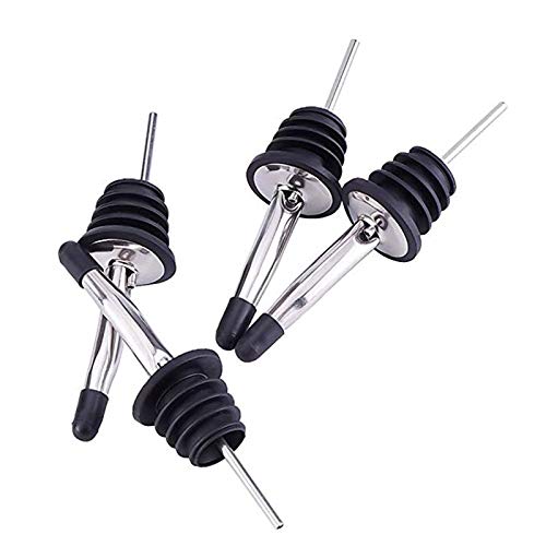 24 Pack Liquor Pour Spouts Set - Stainless Steel Bottle Spout And Liquor Pourers Dust Caps Covers #TOP1