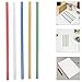 Cabilock 25pcs A4 Document Binding Bars Sliding File Folder Clips Medium Paper Binder Bars Assorted Colors for Office School Business Report Presentation
