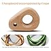 HiSnug Climbing Hangboard - Rock Climbing Finger Trainer, Wooden Hangboard Fingerboard for Grip Strength, Lightweight Portable Grip Board for Beginners & Professionals, 1pc