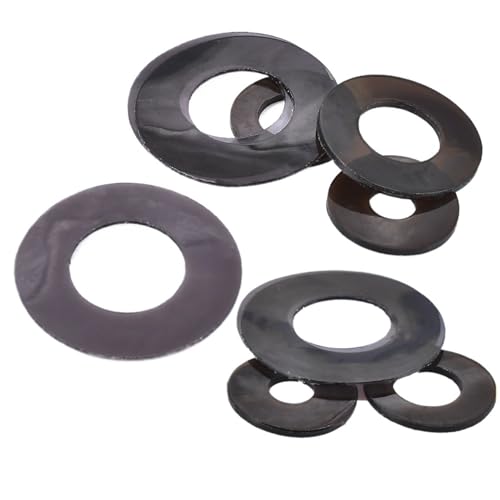 Lkq-������ M2-M10 PVC Soft Washer Ring Plastic Gasket Insulating Waterproof Sealing Black Ultra Thin Elasticity Flat Washers, �������肵
