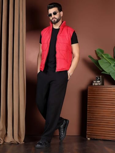 Image of KOTTY Men's Solid Lava Pink Jacket
