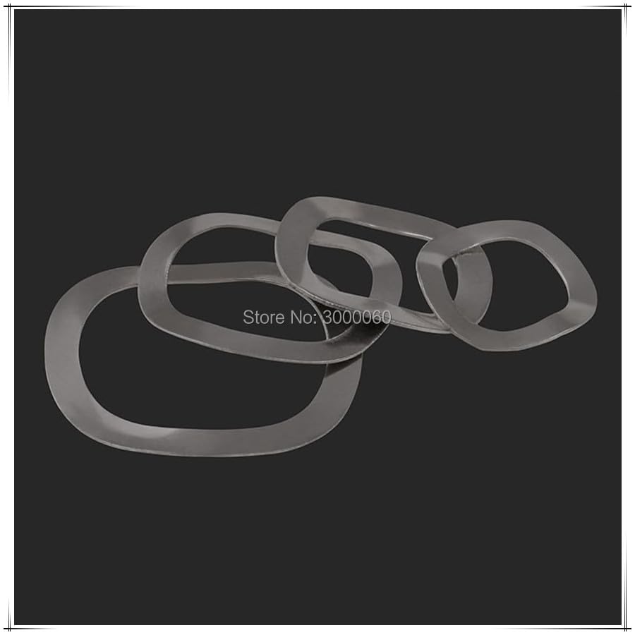 Generic (ID)4mm*(OD)8mm* (H)0.3mm Stainless Steel 304 SS M4 Wave Spring Washer 1000pcs/lot