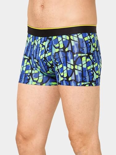 Image of Bummer Printed Micro Modal Trunks Underwear for Men - Ultra Soft & Breathable, 3 Times Softer Than Cotton, Anti-Bacterial, Stretchable for Ultimate Comfort & Style, Pack of 1 (A Shark Tank Product)