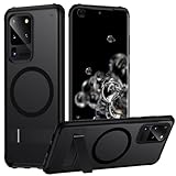 TIANNIUKE Magnetic Case for Samsung Galaxy S20 Ultra, Compatible with MagSafe,Adjustable Kickstand,Translucent Matte Anti-Fingerprint,Shockproof Protective Phone Case for Galaxy S20 Ultra Case