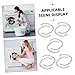 Homoyoyo 10pcs Stainless Steel Wire Spring Hose Clamps Flexible and Leakproof Clips for Motorcycle Lines Material for Home and Industrial Use