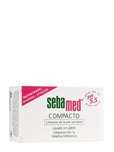 SEBAMED - Compacto Pastilla De Jabón Sólido Para Una Limpieza Suave Y Profunda, Para Pieles Sensibles, Sin Agentes Alcalinos, Con Pantenol Y Vitamina E, Multicolor, 150 gramos