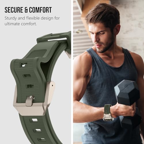 Image of KADES Rugged TPU Sport Band for Apple Watch Ultra 3 /2 /1 49mm, Metal Connectors for Apple Watch Series 11 /10 /SE3 46mm Series 9 /8 /SE2 /7 /6 /SE /5 /4 /3 /2 /1 45mm /44mm /42mm