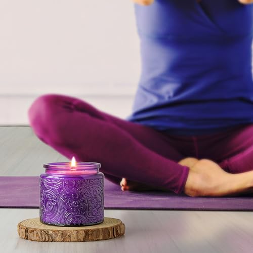 Art Secret SMS 9 Sun Moon Star Embossed Glass Candle Jar thumb #4