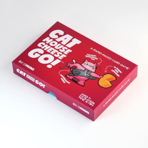 Cat Mouse Cheese Go!: Card Game For Kids And Families, Quick And Easy To Learn, Fun For Everyone, Ages 7+, 60 Cards #TOP2