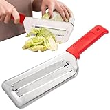 Generisch Krauthobel mit 2 Scharfen Edelstahl-Klingen, Rutschfester Handschneider Hobel, Multifunktionaler Schneider, für Sauerkraut Krautsalat Kohl Karotten ObstKartoffeln Gurken Zwiebeln