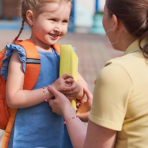 Back to School Bracelet Mommy and Me First Day of School Bracelet Adjustable Woven Rope Back to School Bracelets First Day of School Gift3