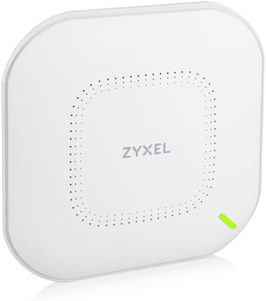 Zyxel True WiFi 6 AX1800 Wireless Gigabit Business Access Point | Mesh, Seamless Roaming, Captive Portal | WPA3 Security | NebulaFlex Hybrid Cloud | POE+ or AC Powered | AC Adapter Included | NWA110AX