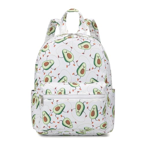 YiXiamo Mini mochila fofa de 25 cm para crianças e adultos, Abacate, mini, Casual