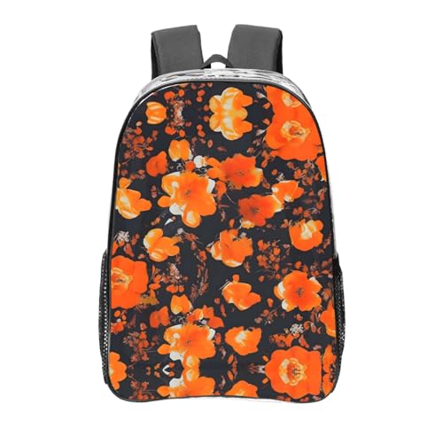 Sac à dos orné de fleurs transparentes en PVC lot de plusieurs pièces