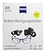 Price comparison product image ZEISS glasses cleaning wipes (200 pieces), NEW formulation for gentle and thorough cleaning of your glasses