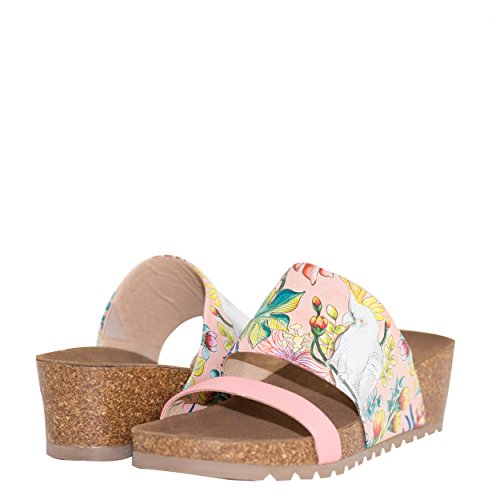 MYRA PRINTED LEATHER SLIDE - 4216 US Size 10 (EU 40-41)