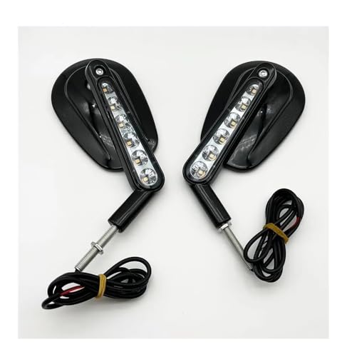 Rétroviseurs de moto avec clignotant 8mm embouts guidon V-ROD 2011 2012 2013 - 7