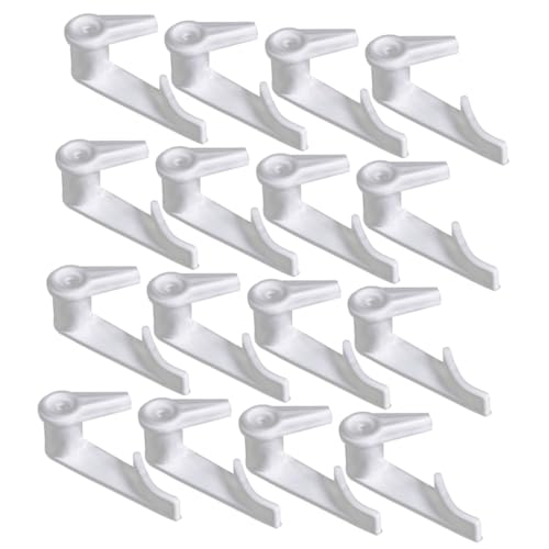 COLLBATH 100 piezas Clips de Plástico para Lámparas de Techo LED Hebillas Reforzadas para Fijar Pantallas de Plafón Accesorios Duraderos para Interiores como Cocinas y Oficinas