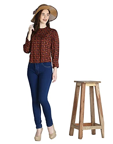 Image of DHRUVI TRENDZ Women's Regular Fit Shirt