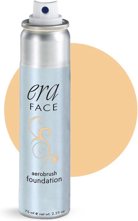 Face Spray Makeup (Y5 Wheat, 2.25 oz) - Airbrush Foundation, Everyday, Buildable, Professional Spray on Cosmetics