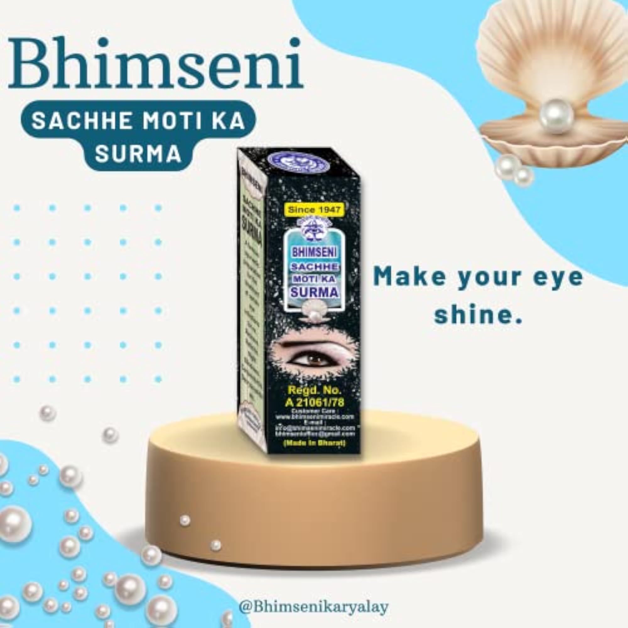 Bhimseni & Sachhe Moti Ka Surma, Herbal Eye Care
