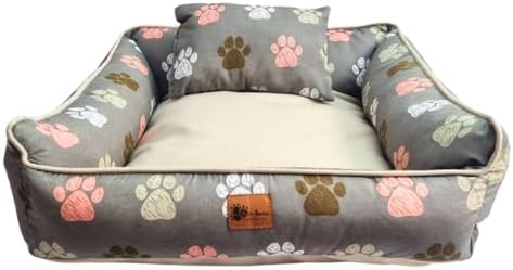 Cama para Cachorro e Gato, Quadrada, Caminha, Luxo, Zíper e Enchi...