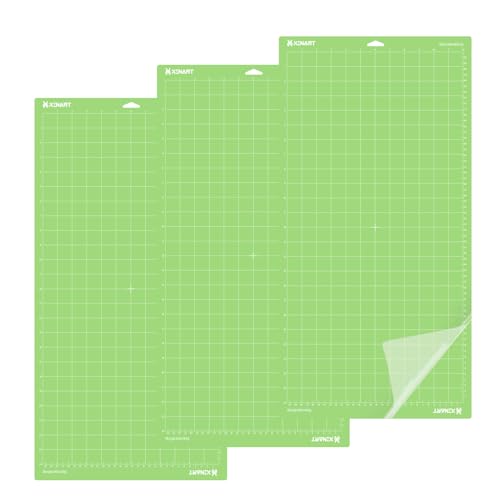 XINART Snijmat voor Cricut, 3 stuks, 12 x 24, Standard Grip, pvc, voor kunst en knutselprojecten